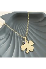 Yonca İsim Yazılabilir Kolye-Sarı - Görsel 3