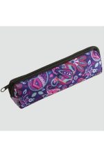 Çini Desenli Kalemlik Cüzdan-Mor