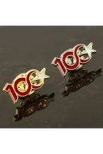 Cumhuriyetin 100. Yılına Özel Yaka Rozet-Gümüş Rengi