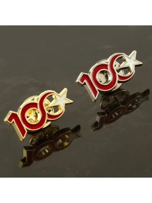 Cumhuriyetin 100. Yılına Özel Yaka Rozet-Sarı