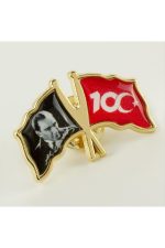 Cumhuriyetin 100. Yılına Özel Yaka Rozet-Sarı - Görsel 3