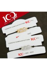 Cumhuriyetin 100. Yılına Özel Bileklik-Gümüş Rengi