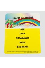 5li Şans Bileklik Kartı 200 Adet-Sarı