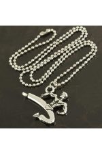 Karateci Metal Kolye-Gümüş Rengi - Görsel 2