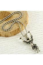 Fitnes Metal Kolye-Gümüş Rengi - Görsel 3