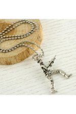 Asker Metal Kolye-Gümüş Rengi