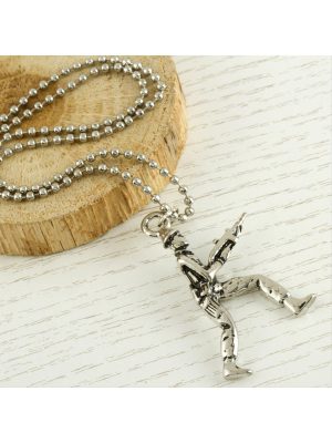 Asker Metal Kolye-Gümüş Rengi