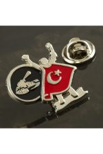 Ay Yıldız Yaka Rozet-Gümüş Rengi