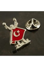 Ay Yıldız Yaka Rozet-Gümüş Rengi