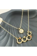 Ay Yıldız Yeni Sezon İkili Kolye-Sarı - Görsel 3