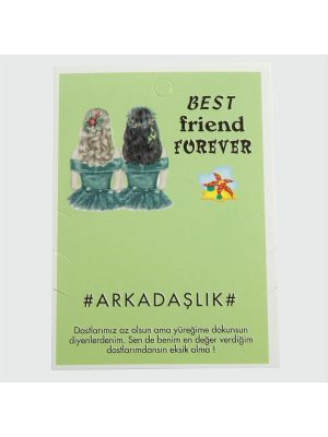 3lü Arkadaşlık Bileklik Kartı-Yeşil
