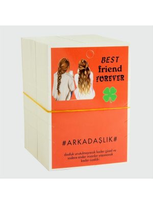 3lü Arkadaşlık Bileklik Kartı-Pembe