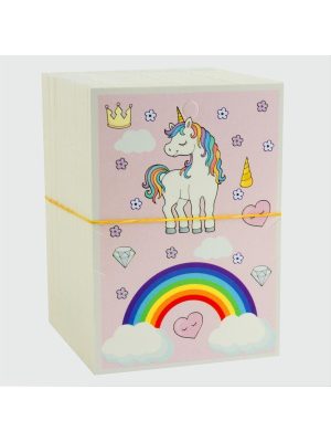 3lü Unicorn Bileklik Kartı-Pembe