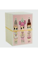 3lü Kız Çocuk Bileklik Kartı-Pembe