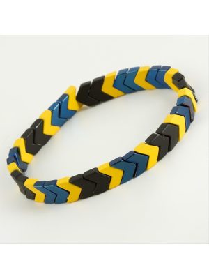 Taraftar Çavuş Hematit Doğaltaş Bileklik-Renkli