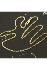 Düz Kolye Zinciri 45 cm-Sarı