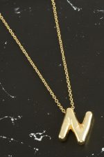 N Harfli Balon Kolye-Sarı - Görsel 3