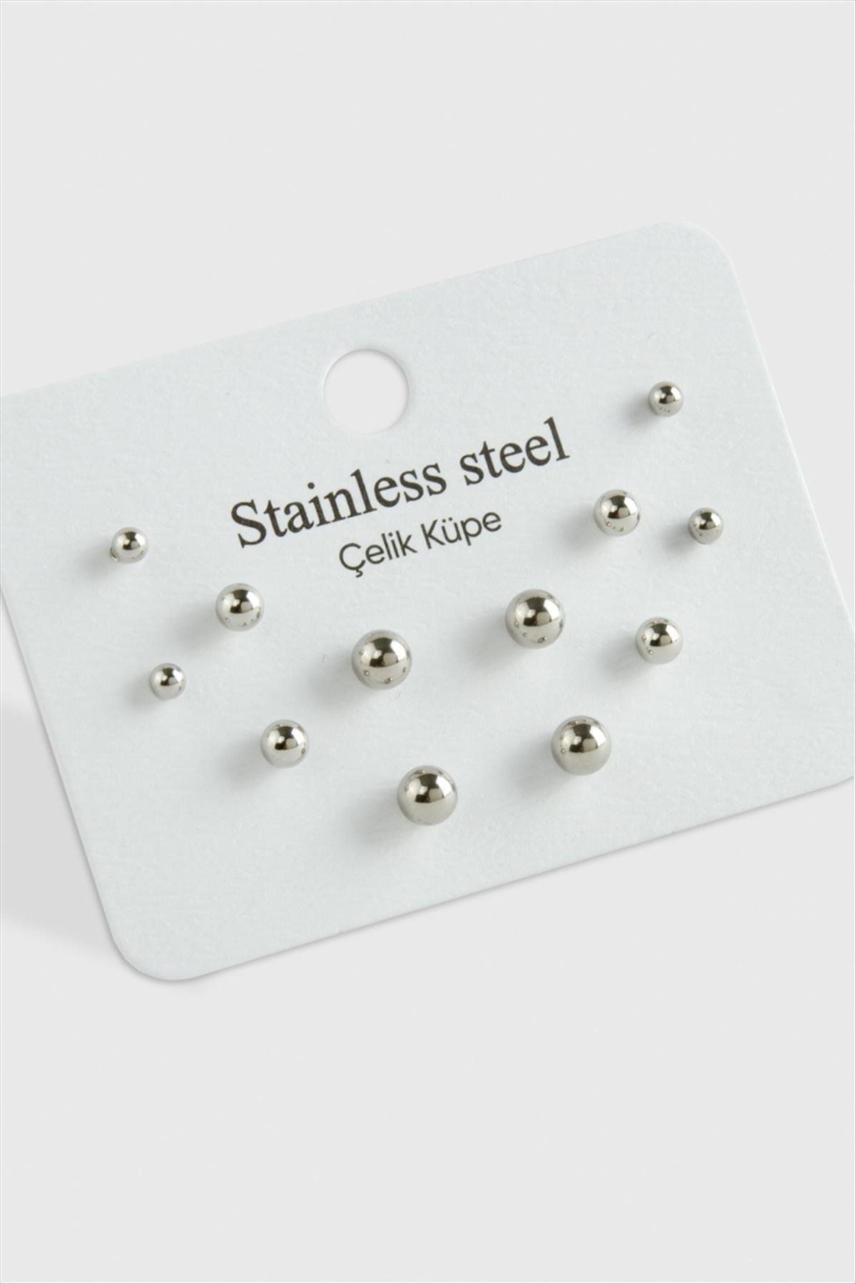1201168_12-Adet-Top-Celik-Kupe-a513.jpg 12 Adet Top Çelik Küpe-Gümüş Rengi - Görsel 1