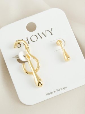 Gitar Yeni Sezon Metal Küpe-Sarı