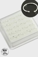 Top Halka Sıkıştırma Gümüş Hızma 20 Adet-Gümüş Rengi - Görsel 2