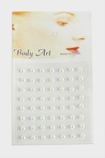 56 Adet İncili Yapışkan Hızma-Beyaz