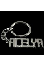 Açelya İsimli Anahtarlık-Gümüş Rengi