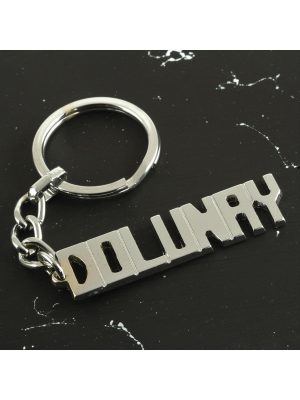 Dolunay İsimli Anahtarlık-Gümüş Rengi