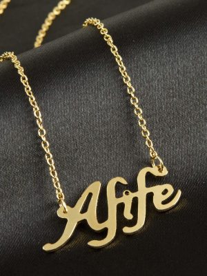 Afife isimli kolye -Sarı