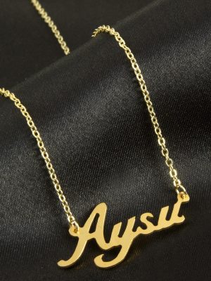 Aysu isimli kolye -Sarı