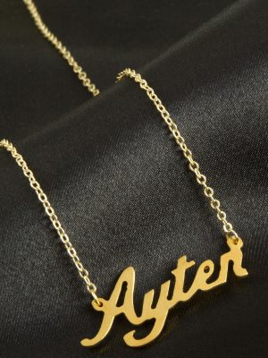 Ayten isimli kolye -Sarı