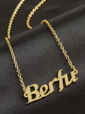 Berfu isimli kolye -Sarı