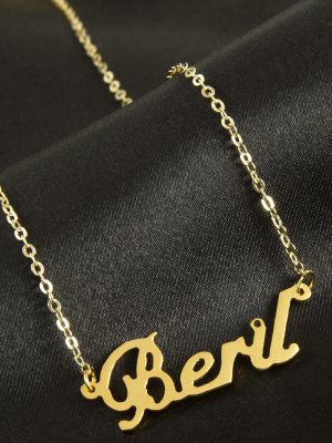 Beril isimli kolye -Sarı