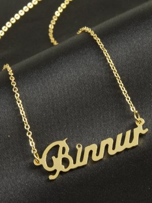 Binnur isimli kolye -Sarı