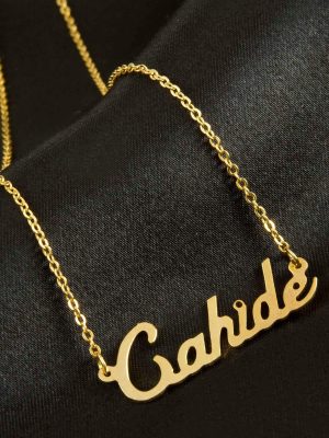 Cahide isimli kolye -Sarı