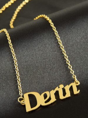 Derin isimli kolye -Sarı