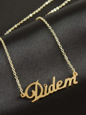 Didem isimli kolye -Sarı