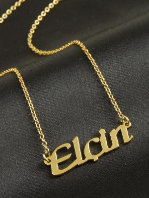 Elçin isimli kolye -Sarı