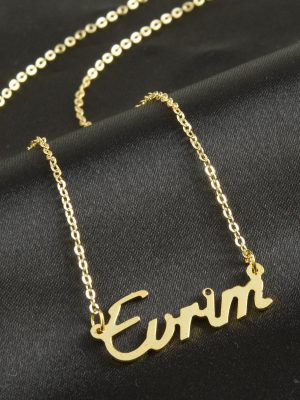 Evrim isimli kolye -Sarı