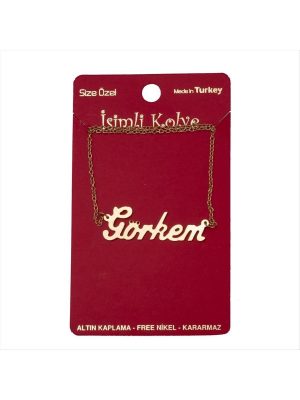 Görkem isimli kolye -Sarı