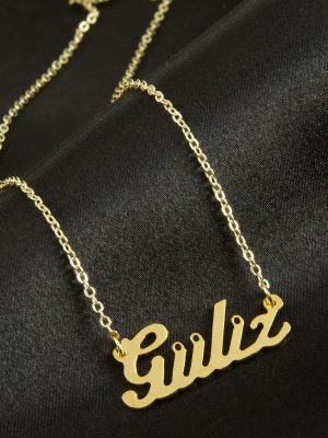 Güliz isimli kolye -Sarı