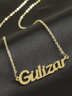 Gülizar isimli kolye -Sarı