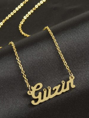 Güzin isimli kolye -Sarı