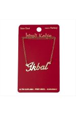 İkbal isimli kolye -Sarı
