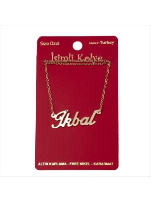 İkbal isimli kolye -Sarı