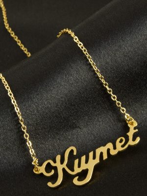 Kıymet isimli kolye -Sarı