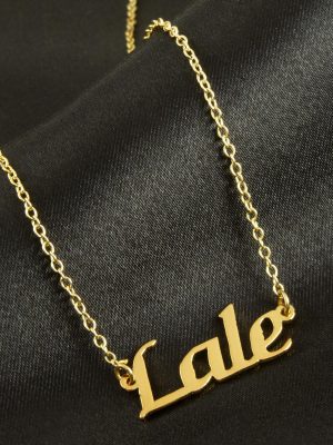 Lale isimli kolye -Sarı