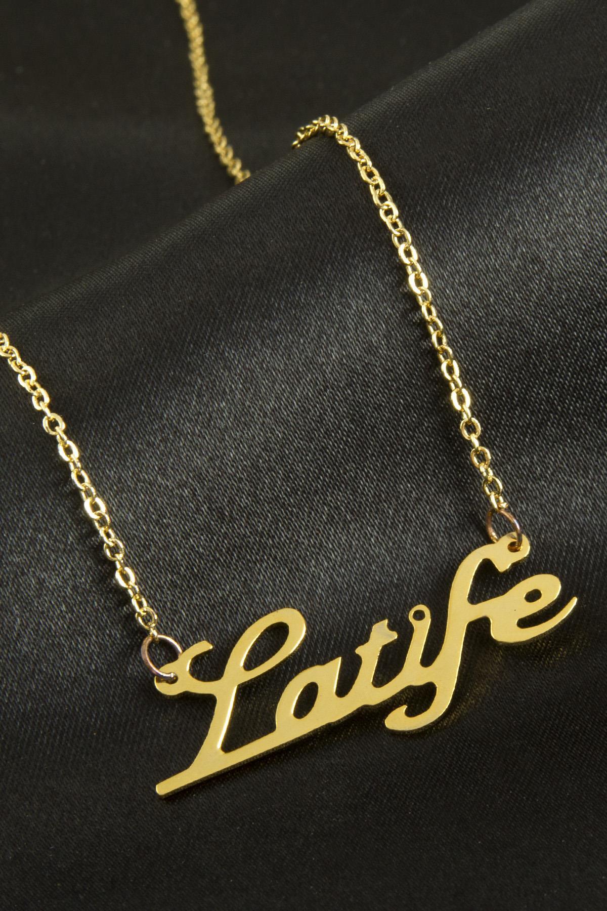 1202105_Latife-isimli-kolye-Kisiye-Ozel-593a.jpg Latife isimli kolye -Sarı - Görsel 1