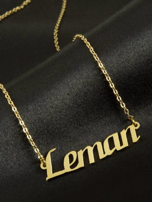 Leman isimli kolye -Sarı