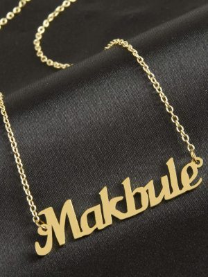 Makbule isimli kolye -Sarı