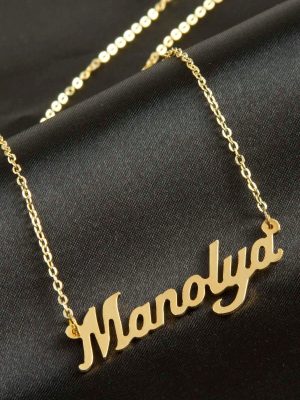 Manolya isimli kolye -Sarı